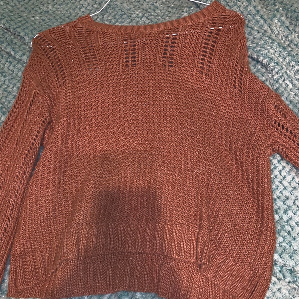 Burnt orange sweater